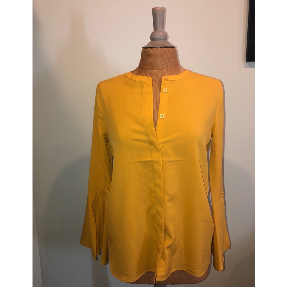 Blouse with flair sleeves
